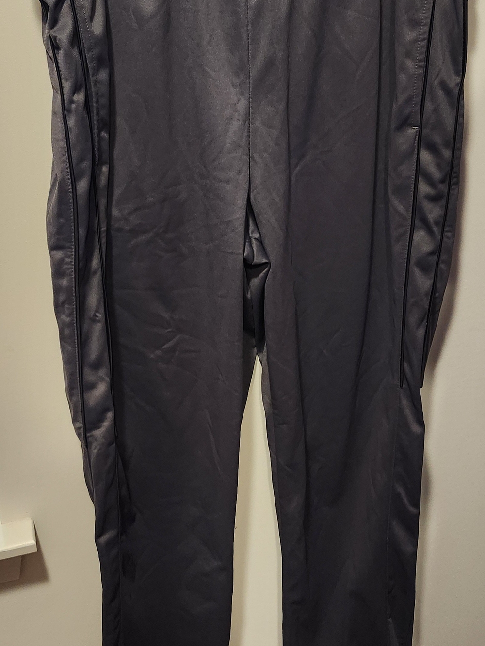 tek gear Men's Black Athletic Track Pants with Side Panels